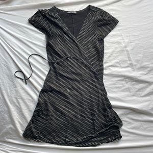 Brandy Melville Polka Dot Wrap Dress One Size